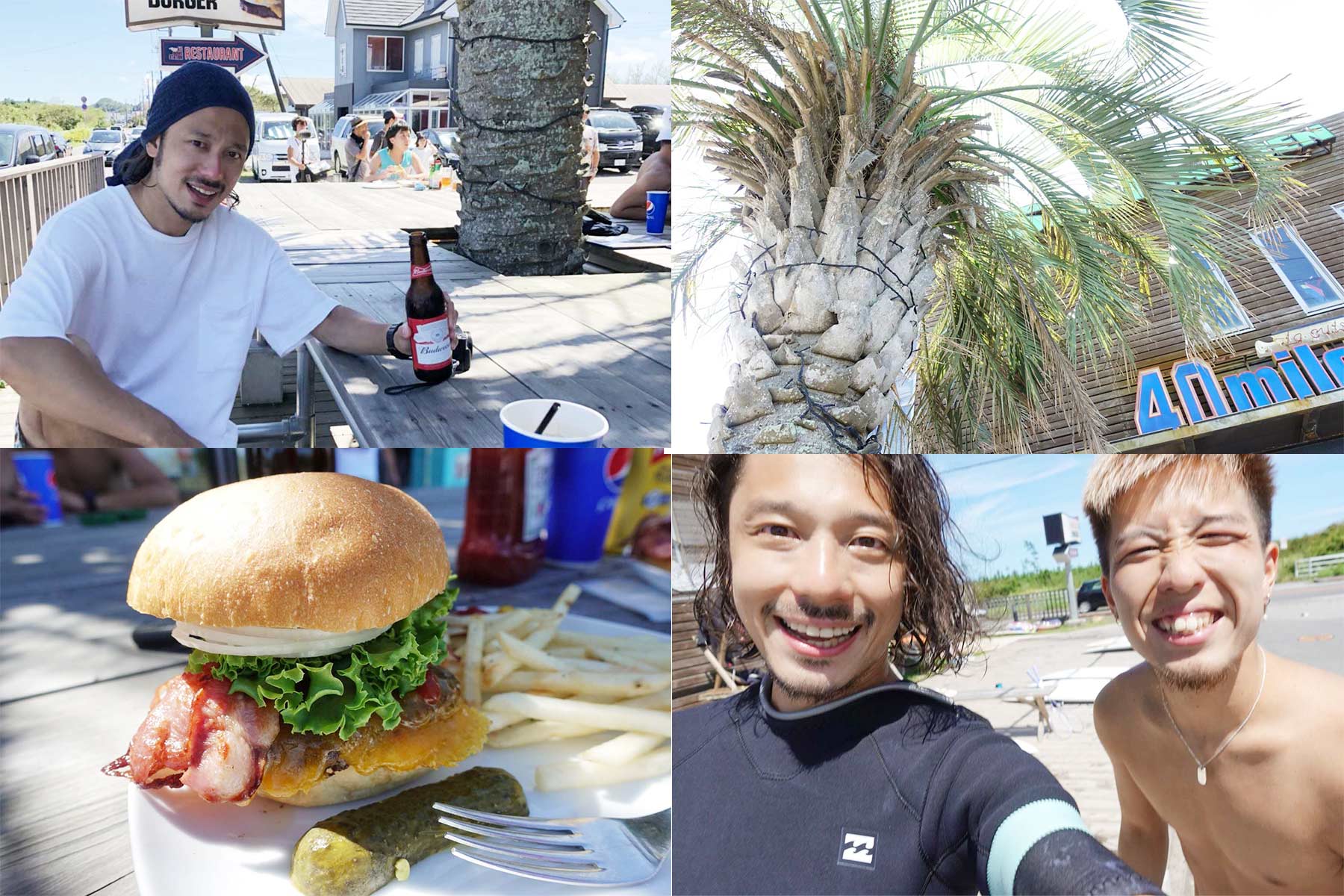 ゆるりと過ごす夏の休日 | 千葉北「サンライズ」でサーフィンとハンバーガーと