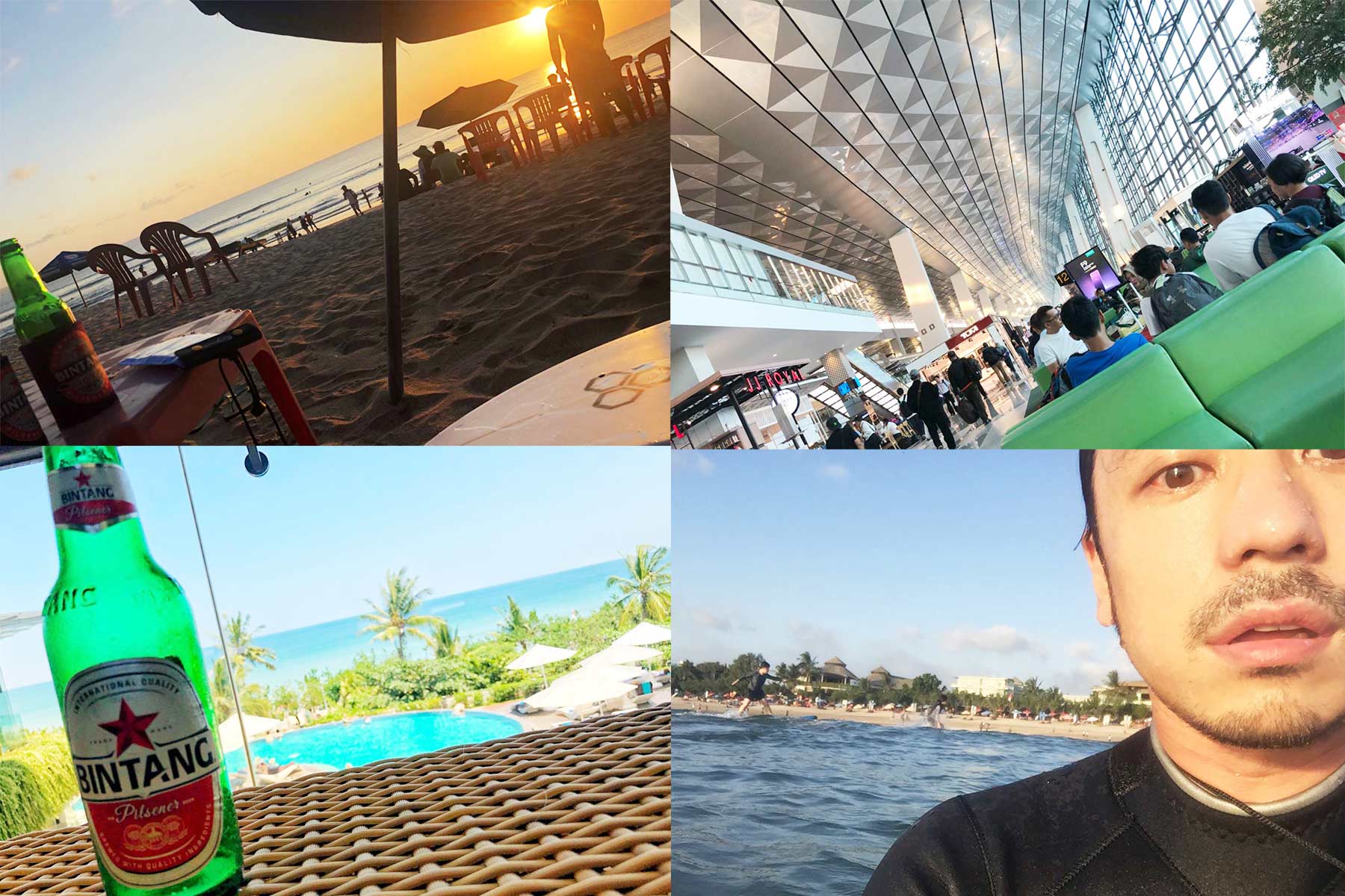 バリ島到着！最高の海と空！とジャカルタの乗り継ぎは、めっちゃ忙しい話[スカイトレインで行くターミナル３]